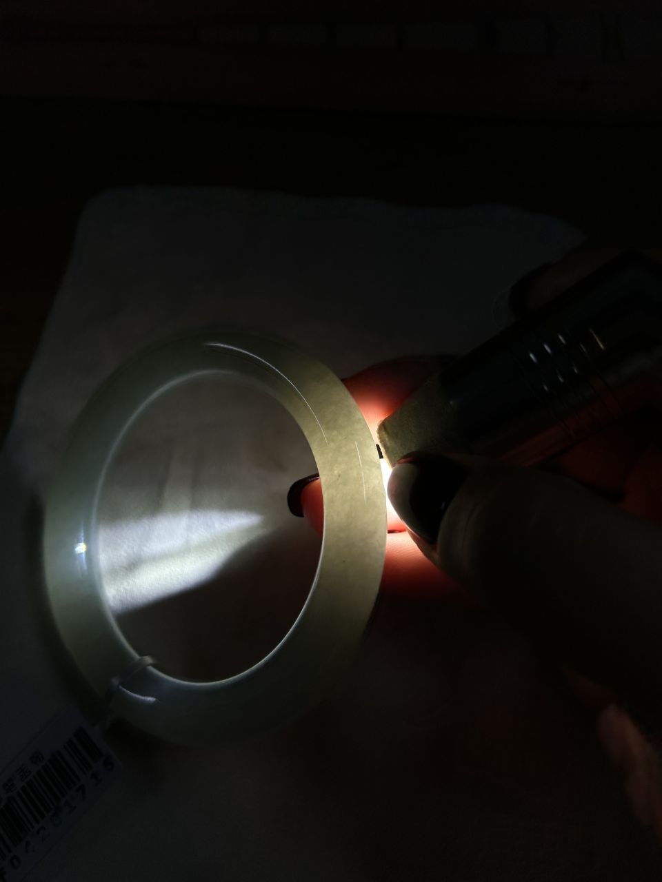 细糯种晴水圆条手镯（56.4mm）（yc094188）