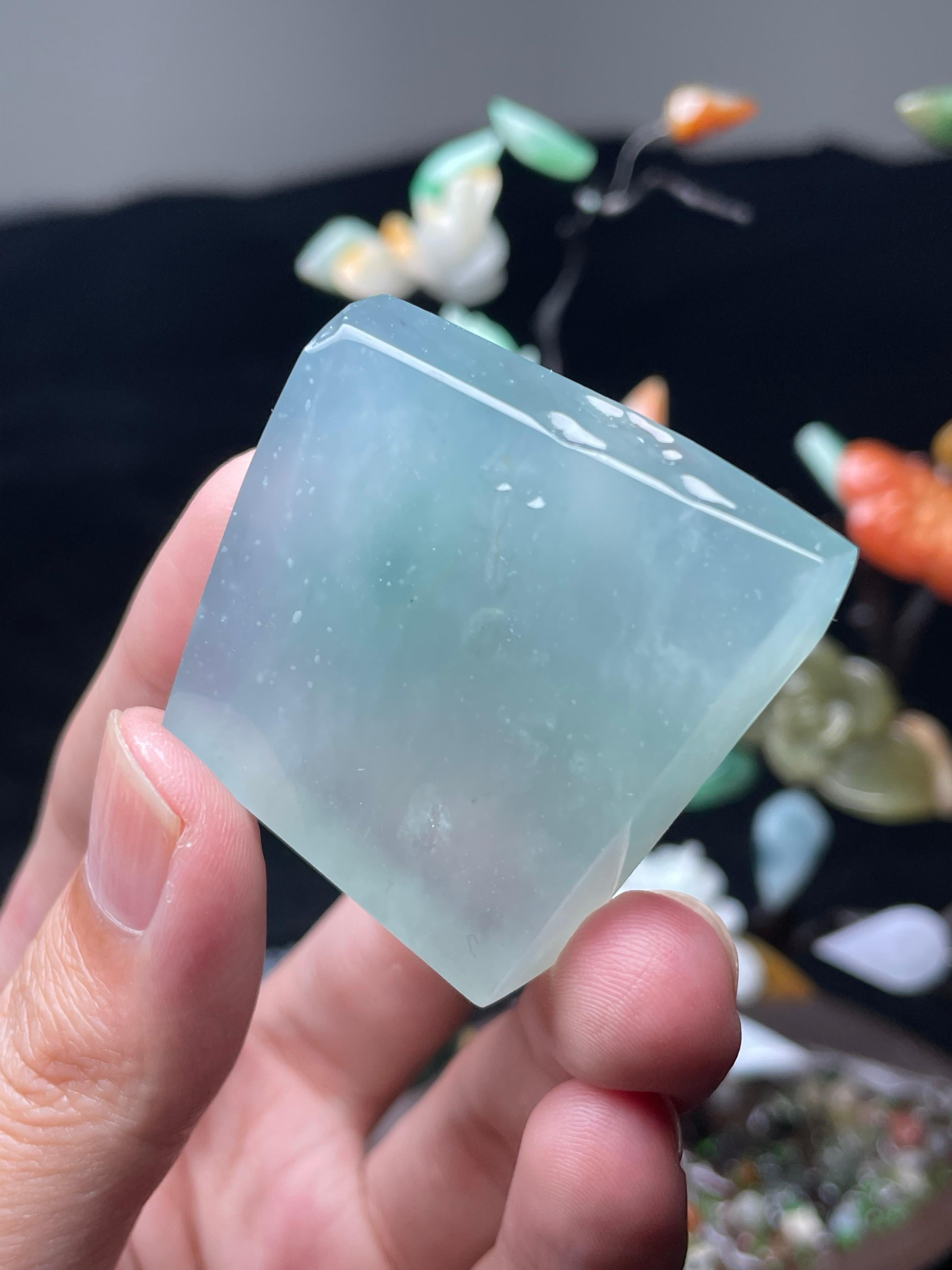 冰晴雪花棉飘花方块片料（yc513257）