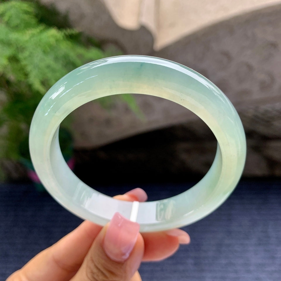 糯冰种晴水平安镯（58mm）（yc097387）