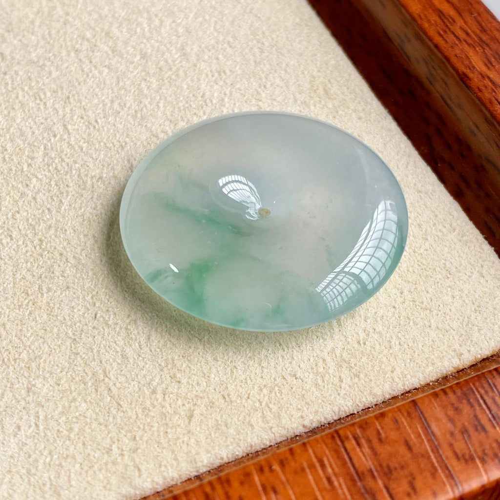 冰种飘金丝阳绿平安扣吊坠（yc196848）