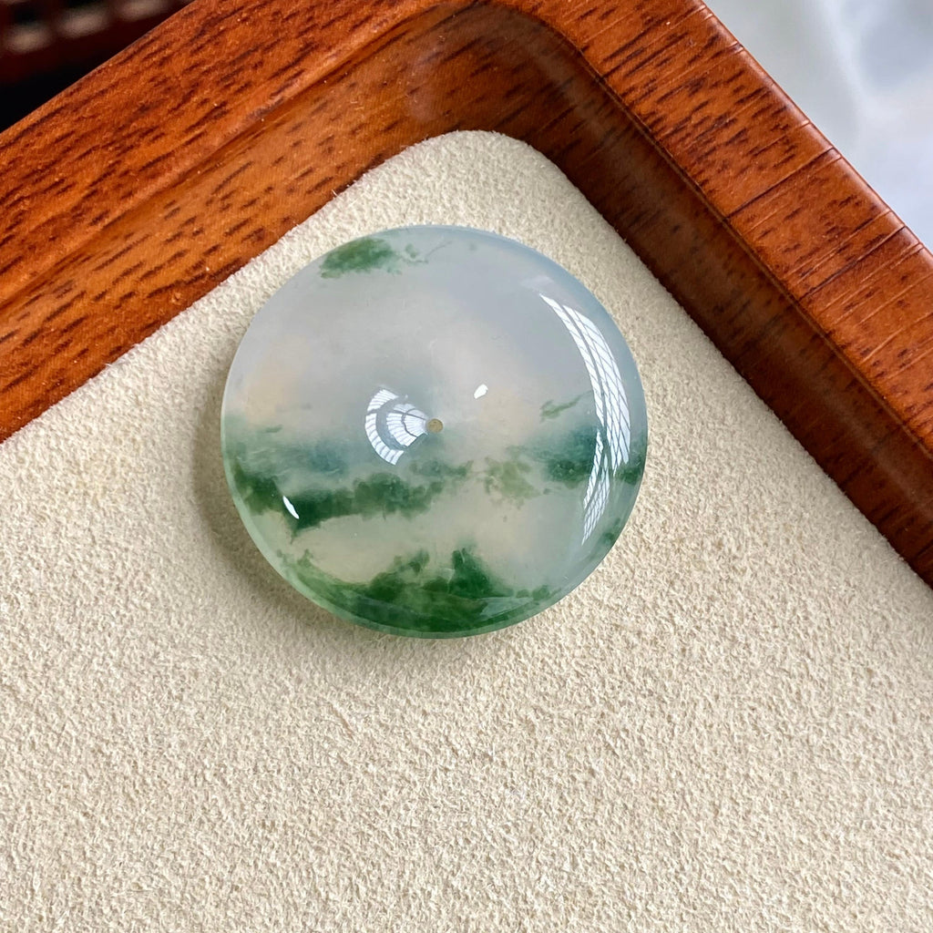 冰种飘花平安扣吊坠（yc196854）