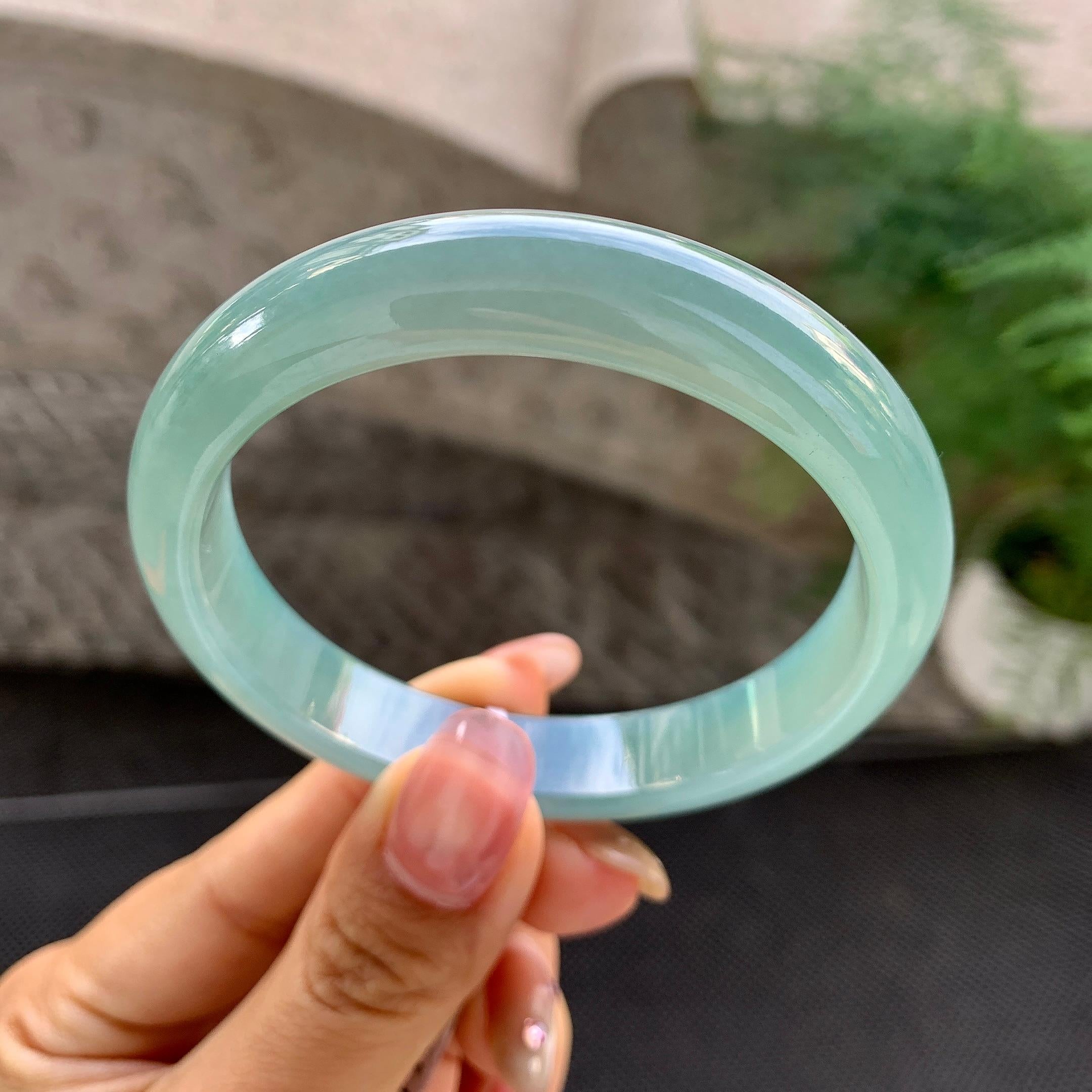 细糯种油青平安镯（56.5mm）（yc288666）