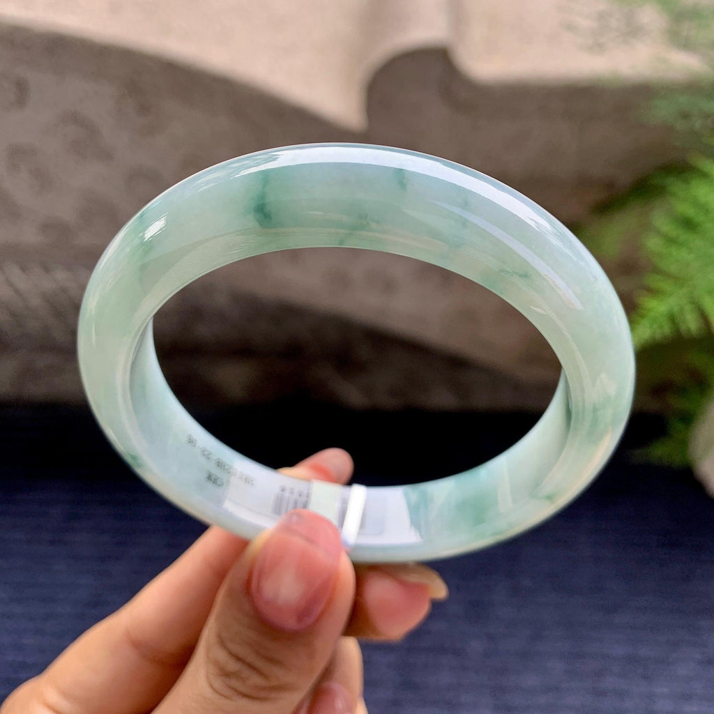 细糯种飘花平安镯（57mm）（yc280867）