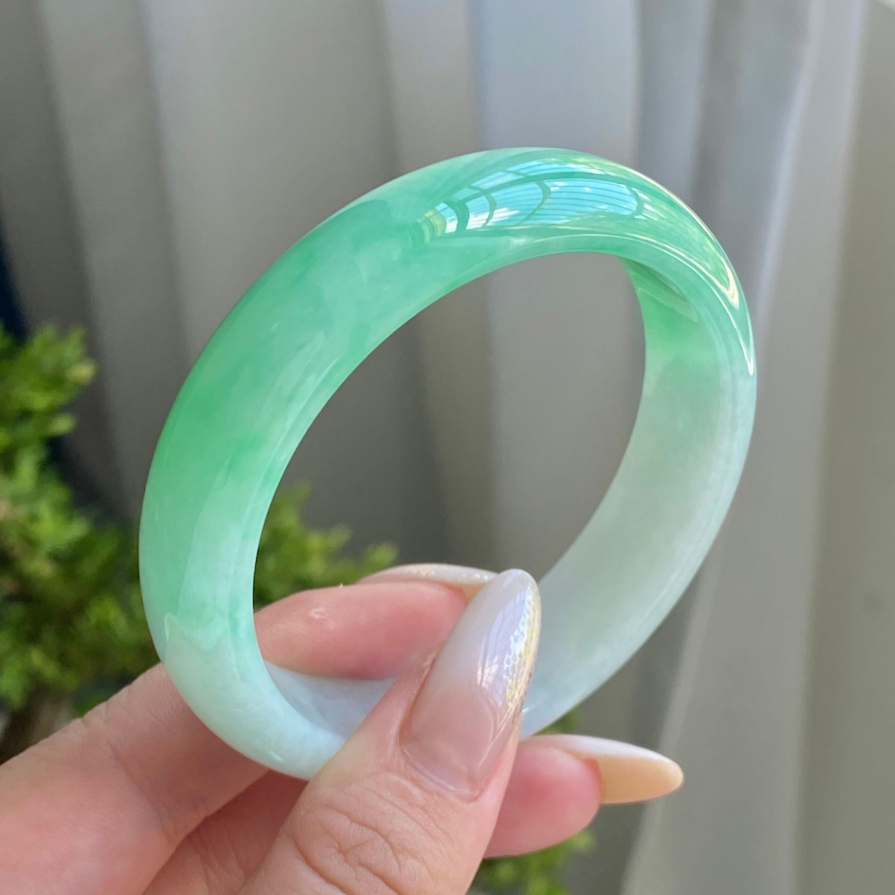 细糯种伴山水平安镯（56圈）（yc214373）