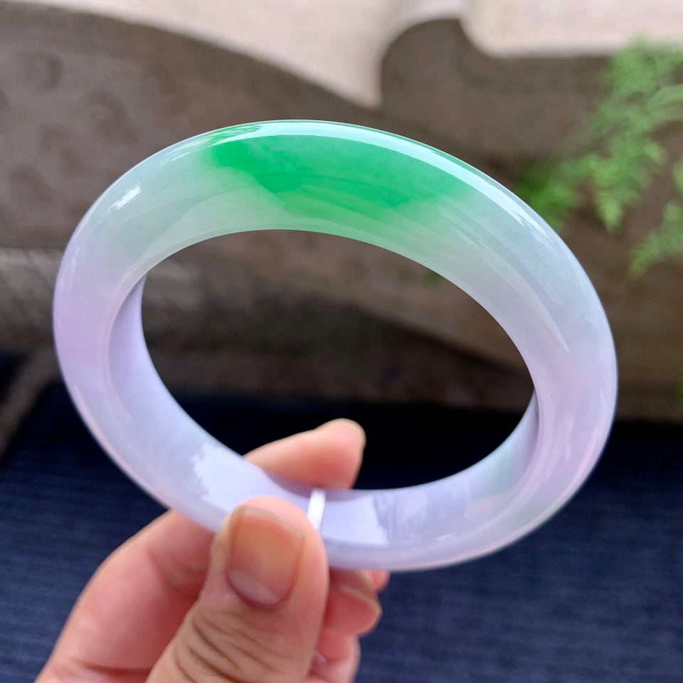 细糯种春彩平安镯（58.5mm）（yc167807）