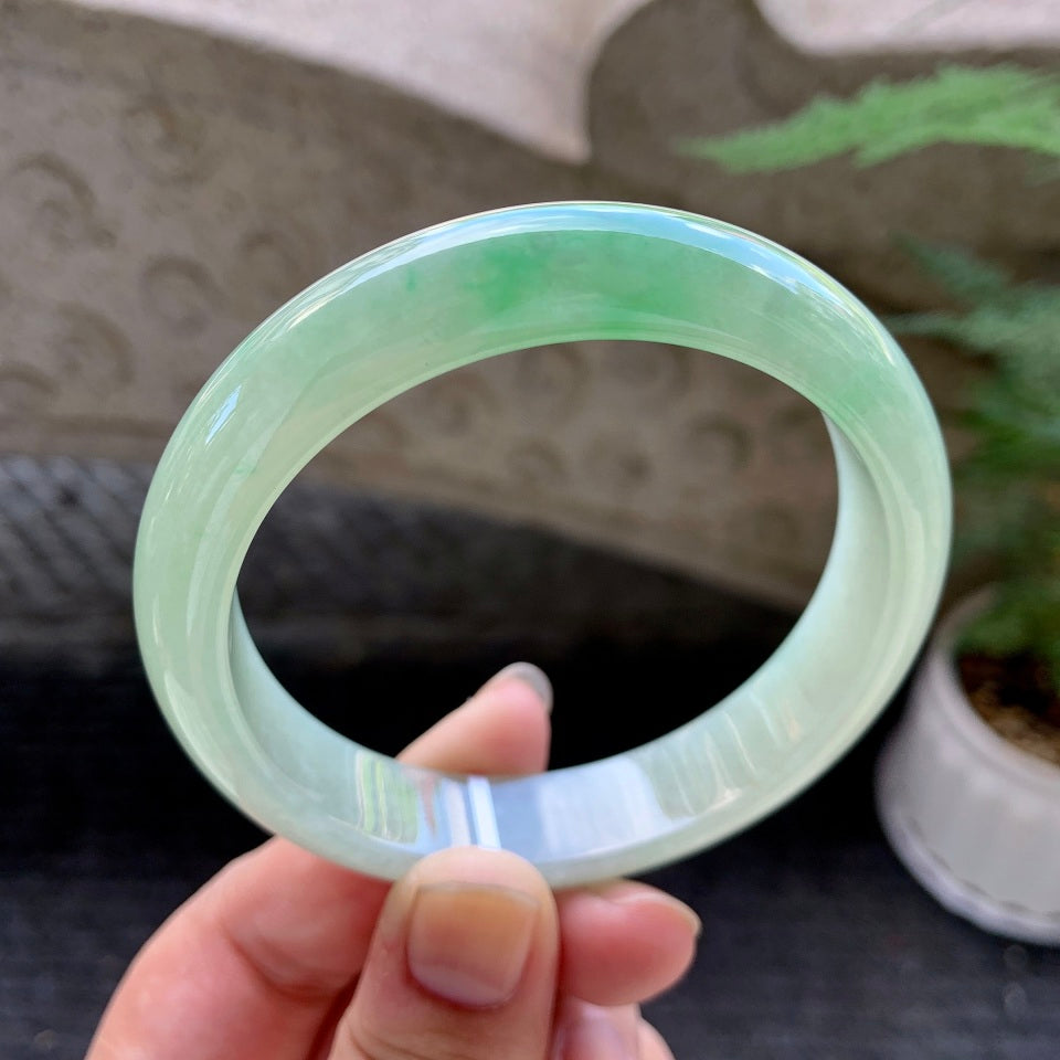 糯冰晴水平安镯（58.4mm）（TF06271625）