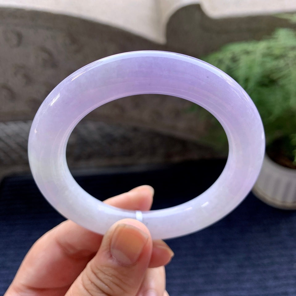 细糯种紫罗兰圆条手镯（55.4mm）（yc093806）