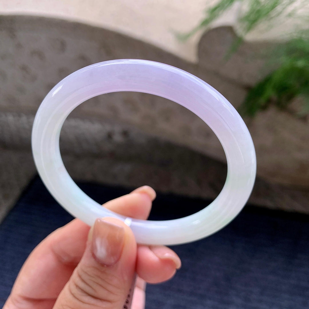 细糯种紫罗兰圆条手镯 55圈口 （yc705870）