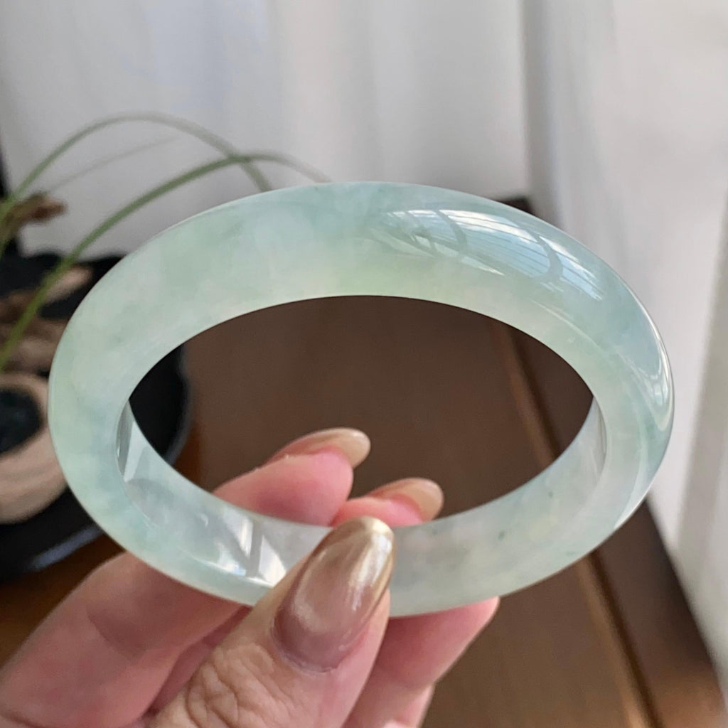 冰种淡晴底平安镯（57圈）（yc258939）