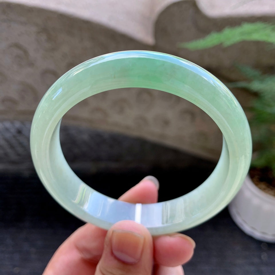 糯冰晴水平安镯（58.4mm）（TF06271625）