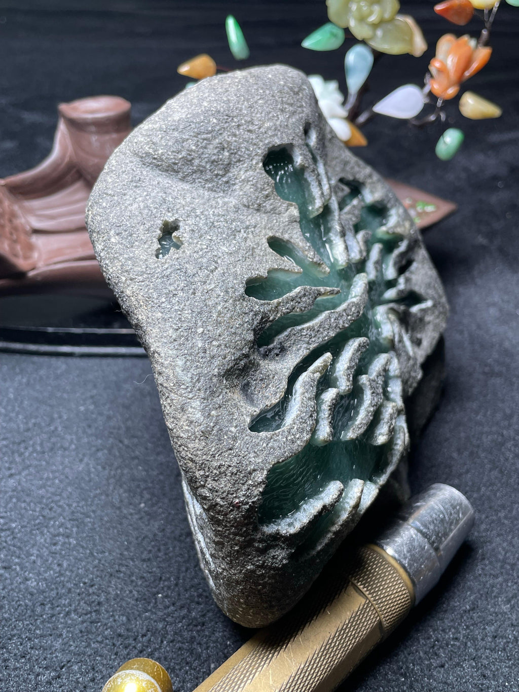 莫西沙开窗冰晴手镯料（yc692693）