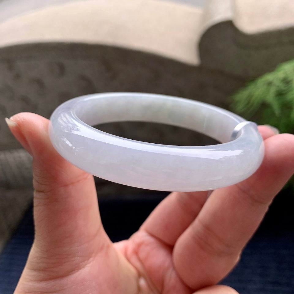 糯种无色平安镯（57.4mm)（yc089981）
