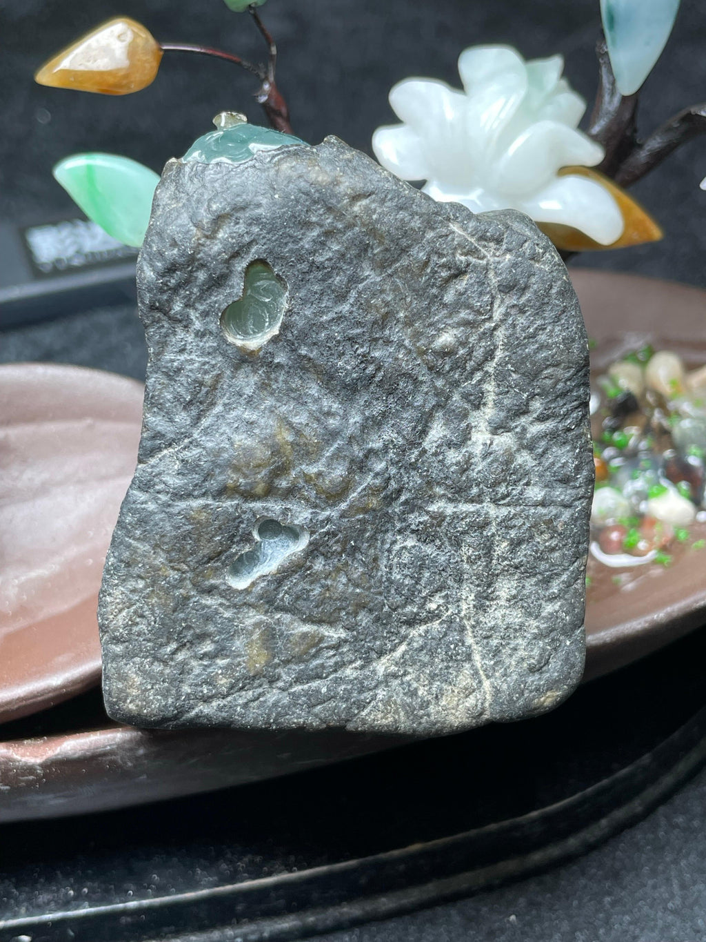莫西沙冰飘花开窗牌子挂件料（yc694622）