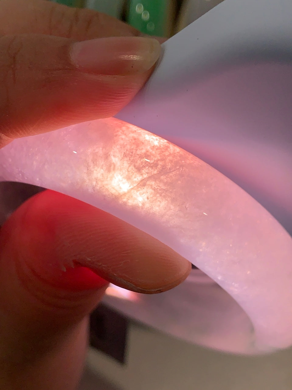 冰种飘花平安镯（55.4mm）（yc167854）