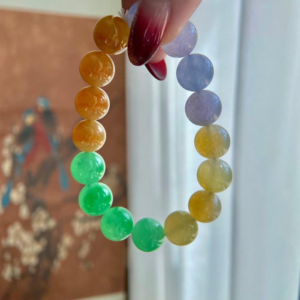 冰种多宝单圈手串（16颗）（yc209966）