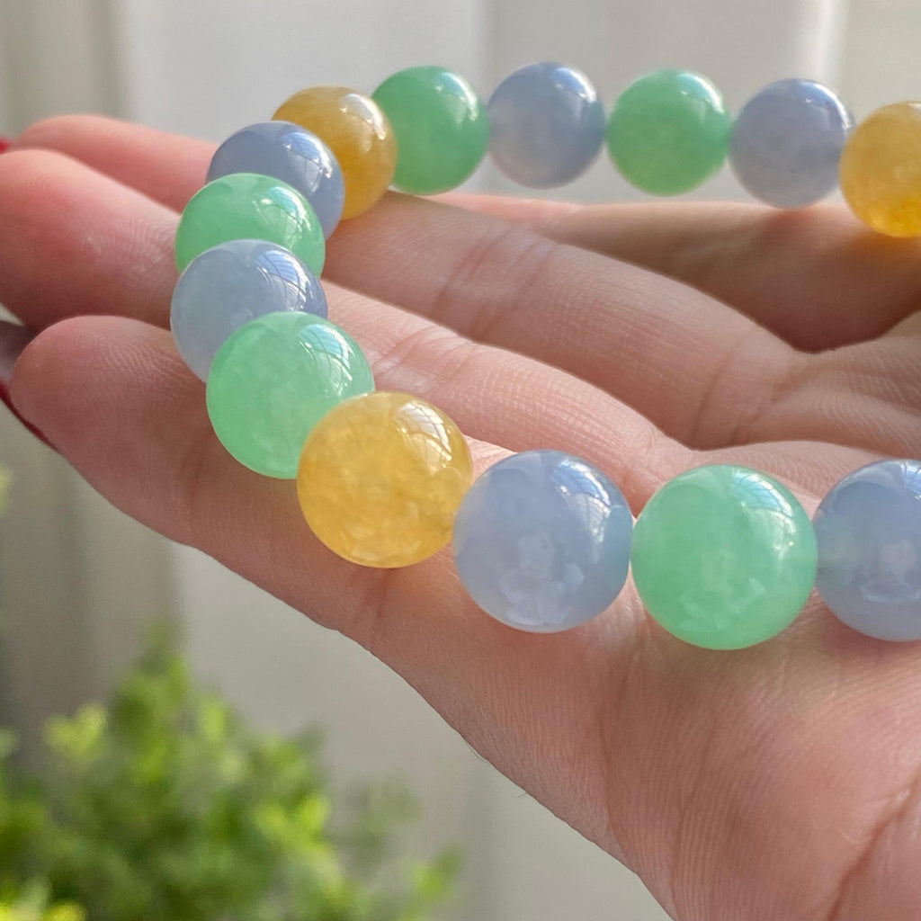 糯冰种多宝单圈手串（19颗）（yc215246）