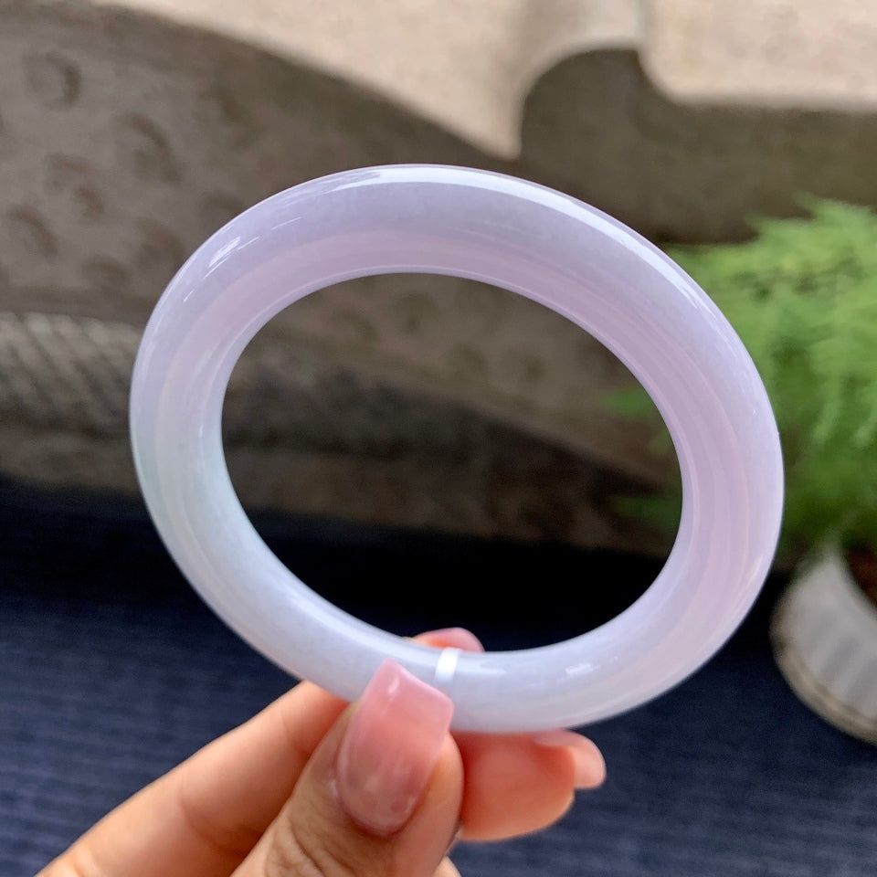 糯种春带彩圆条手镯（53mm）（yc092171）