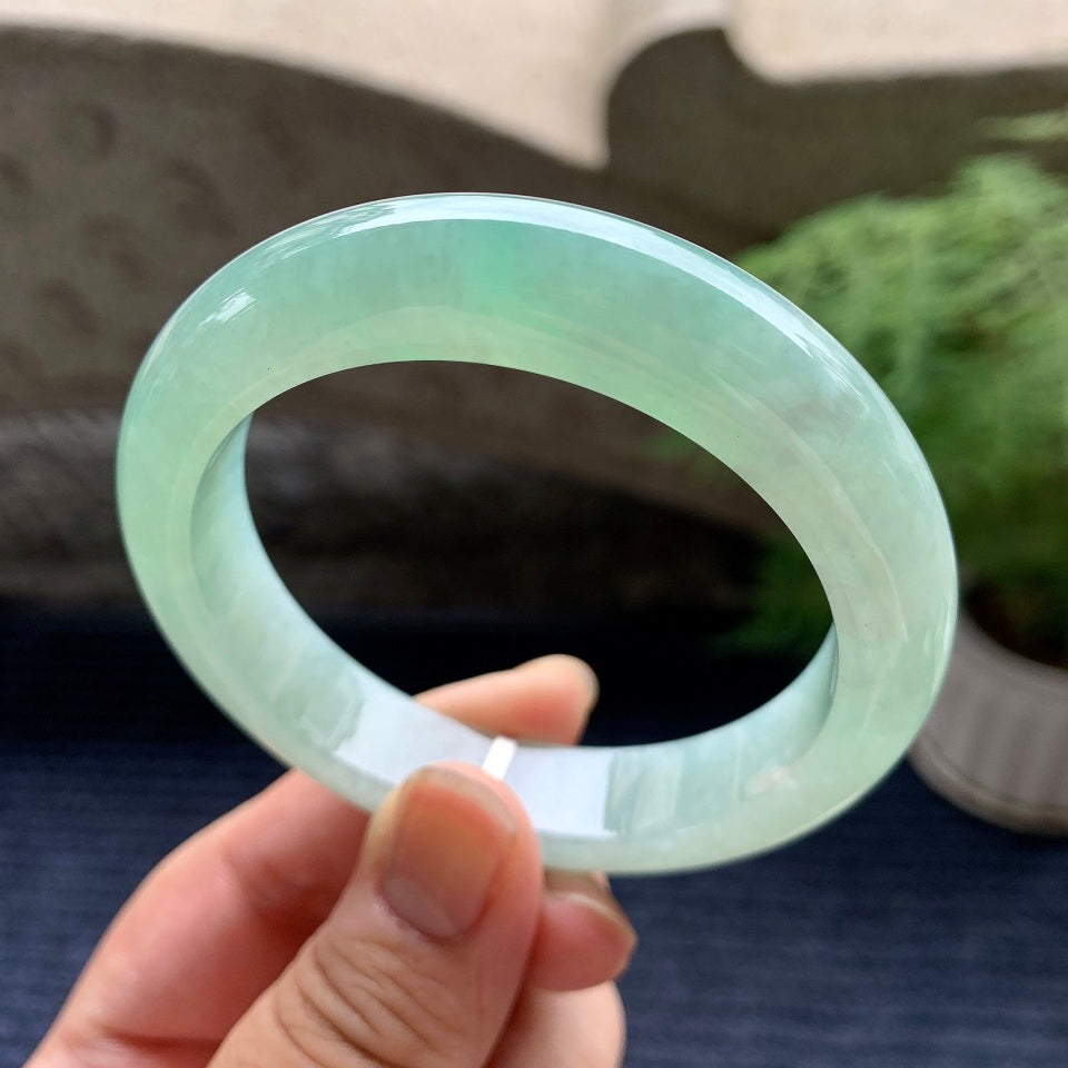 细糯种晴底平安镯（55.5mm）（yc101290）