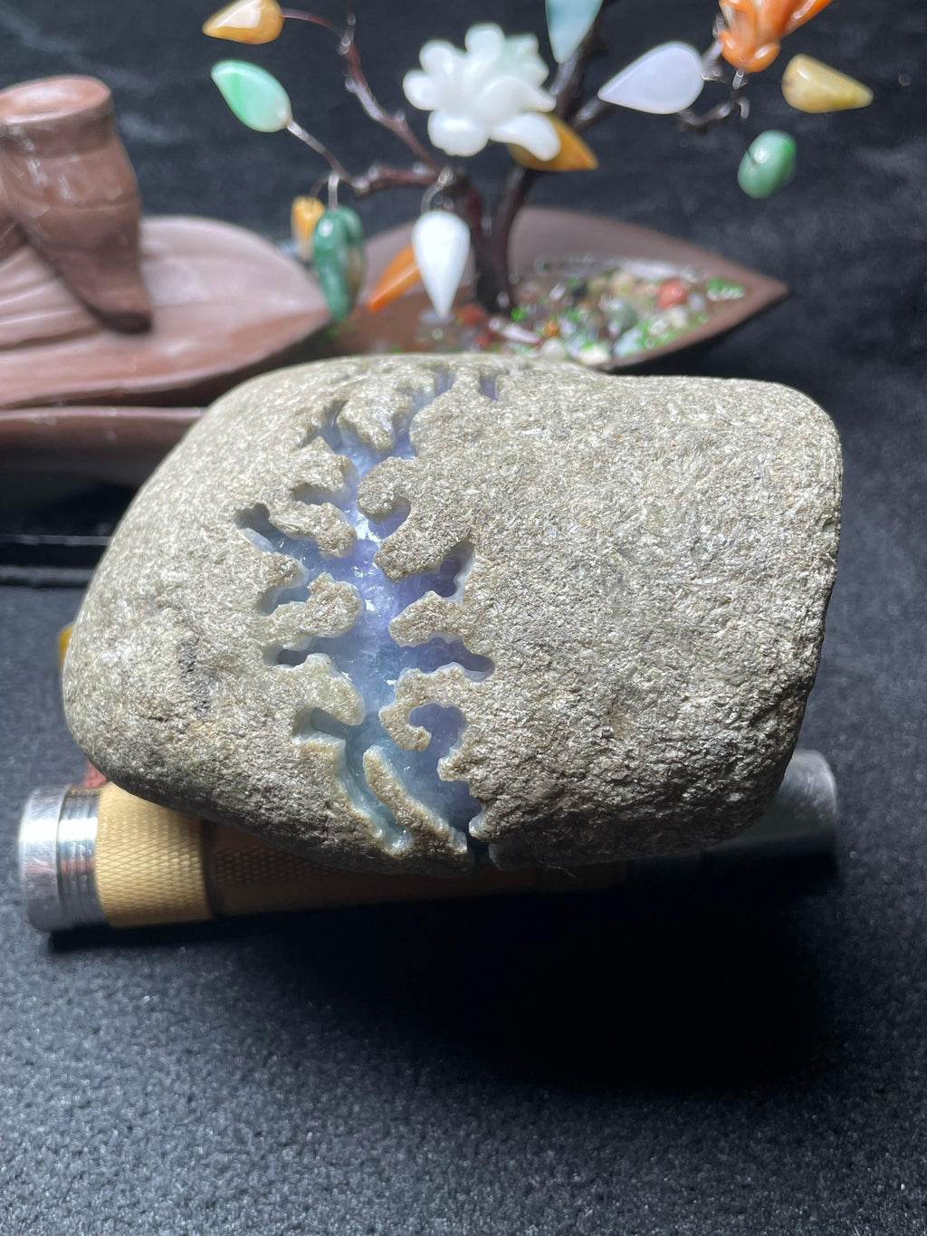 后江紫罗兰飘色飘花春彩开窗料（yc539707）