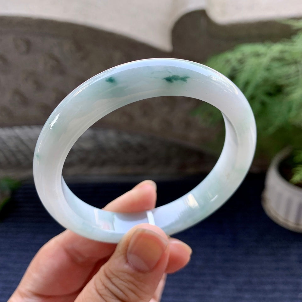 细糯种飘花平安镯(58mm)（yc094186）