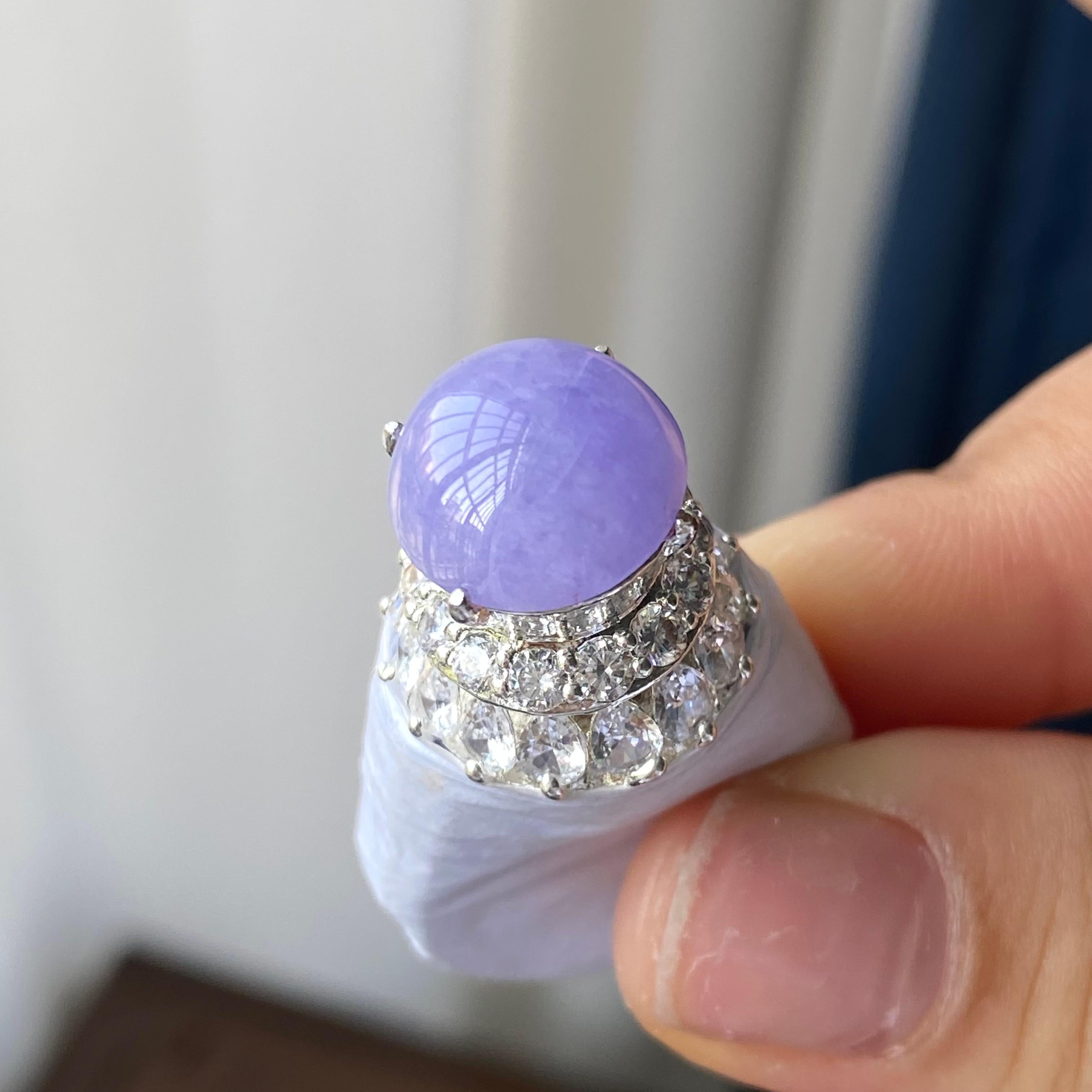 糯冰种自罗兰蛋面裸石（yc303864）