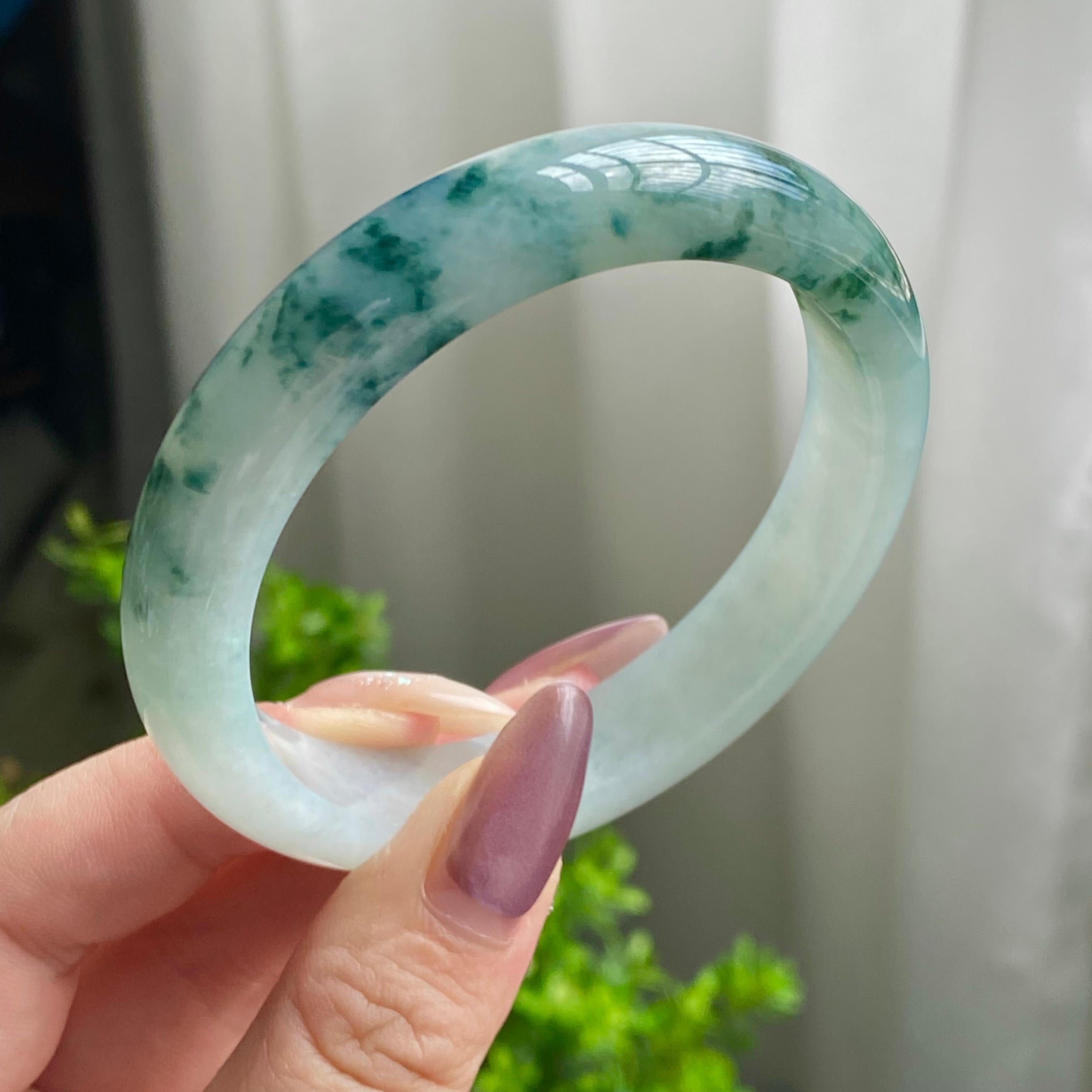 细糯种飘花平安镯（57圈）（yc202562）