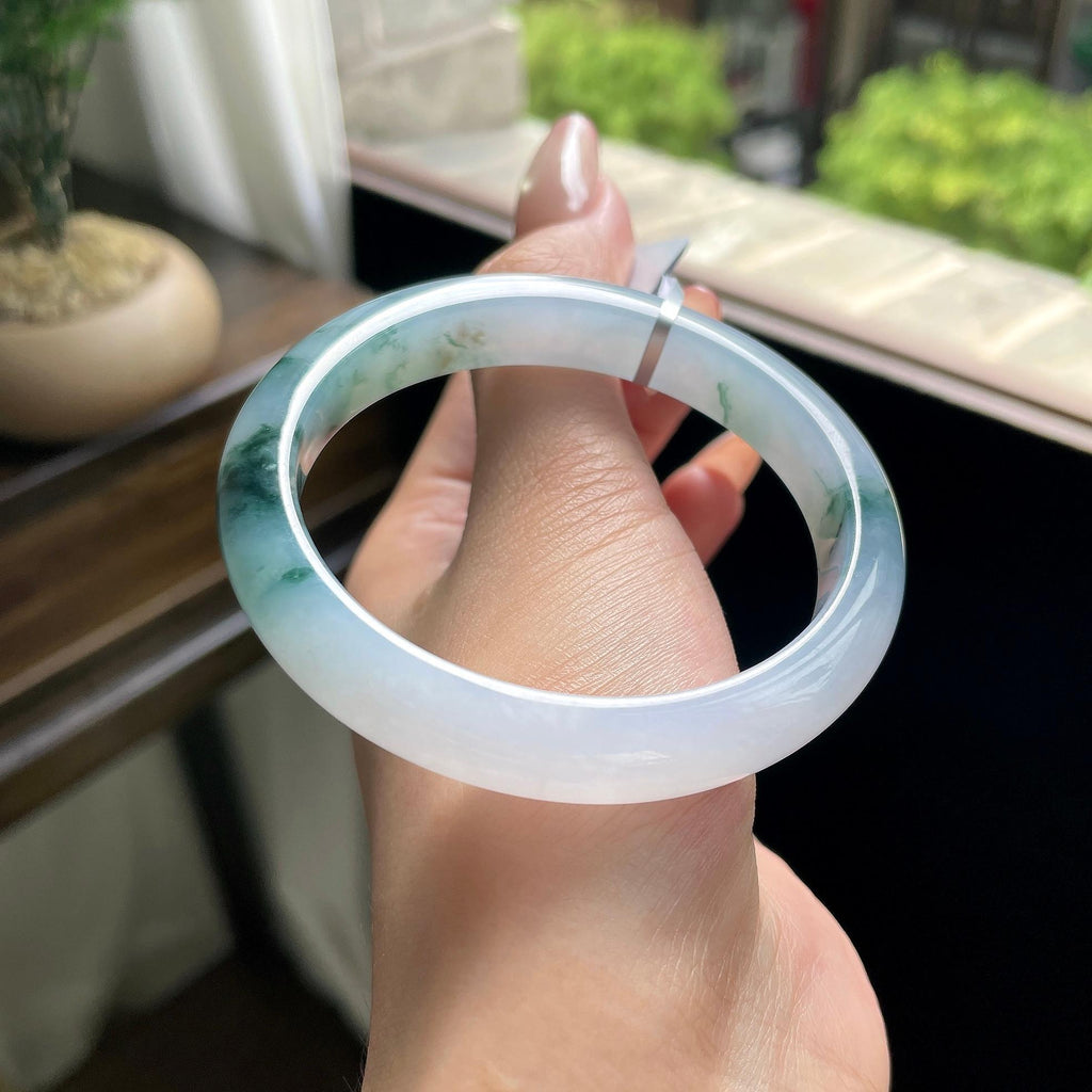 细糯种蓝飘花贵妃 55圈 天然缅甸A货翡翠（yc693160）