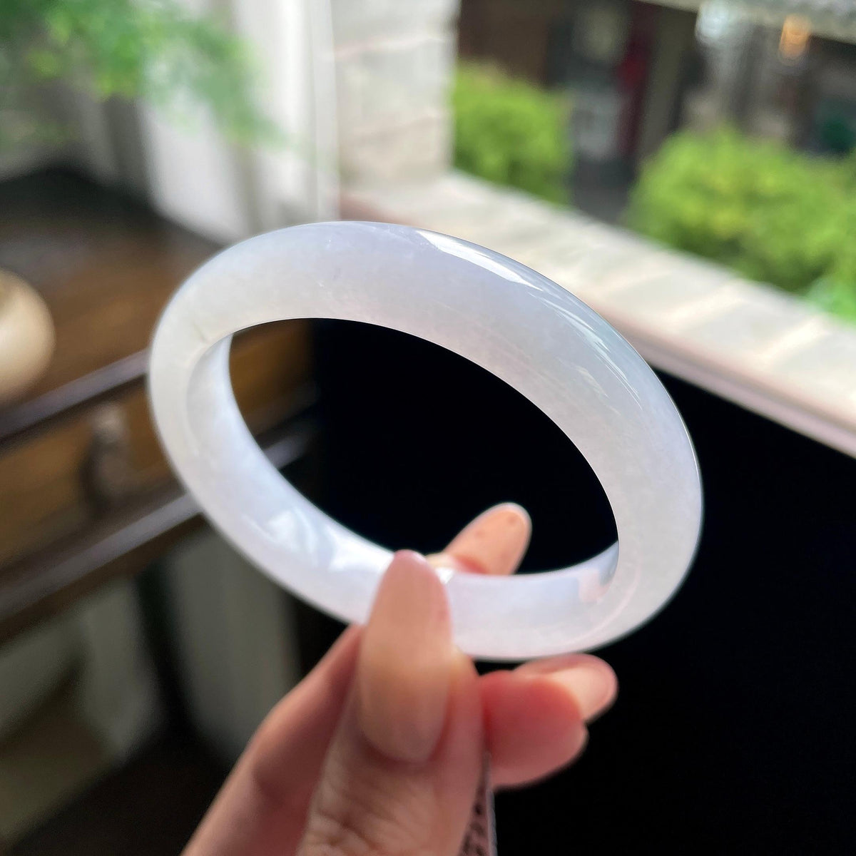 细糯种白月光飘绿贵妃 52圈 天然缅甸A货翡翠（yc696410）