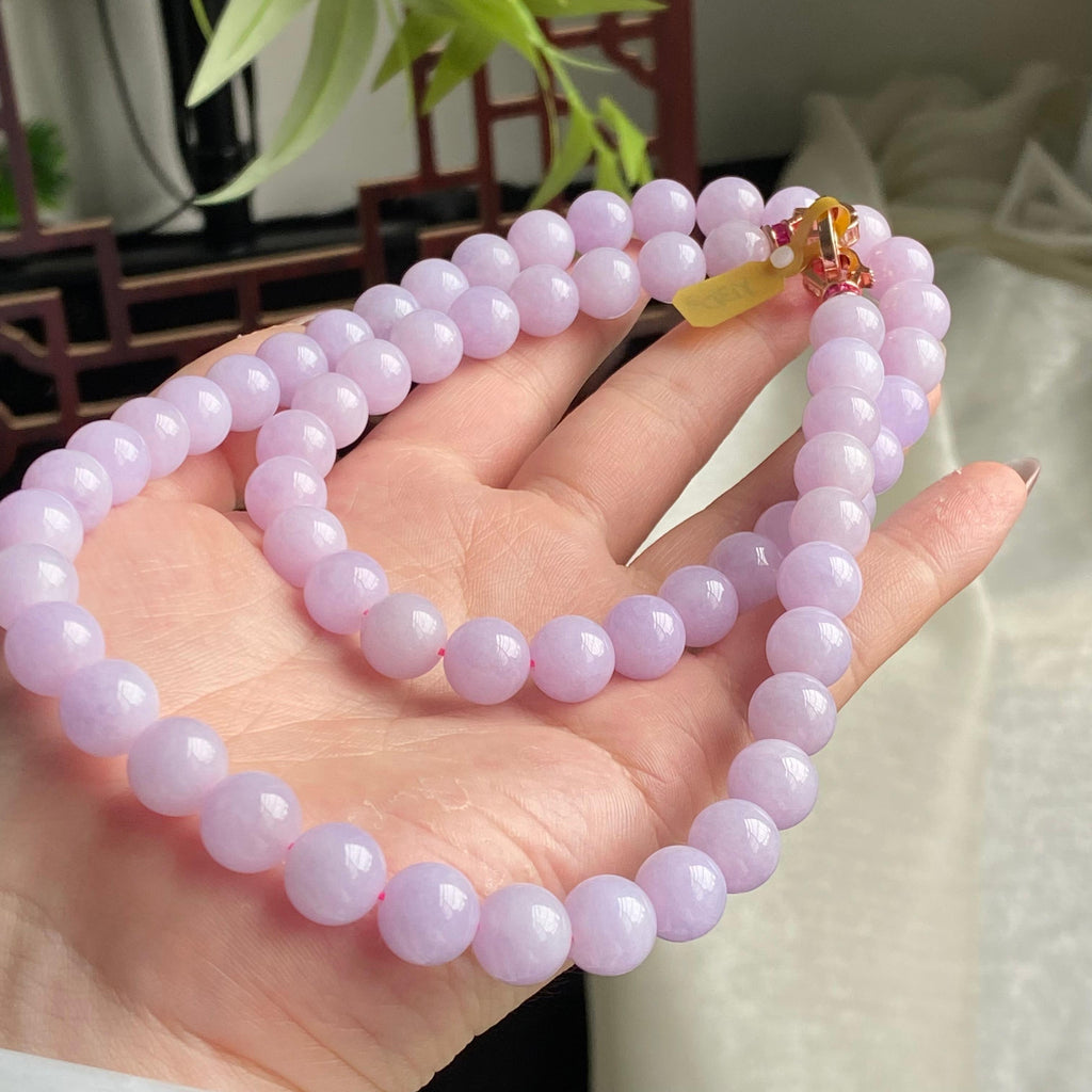 细糯种紫罗兰珠链（62颗）（yc196843）