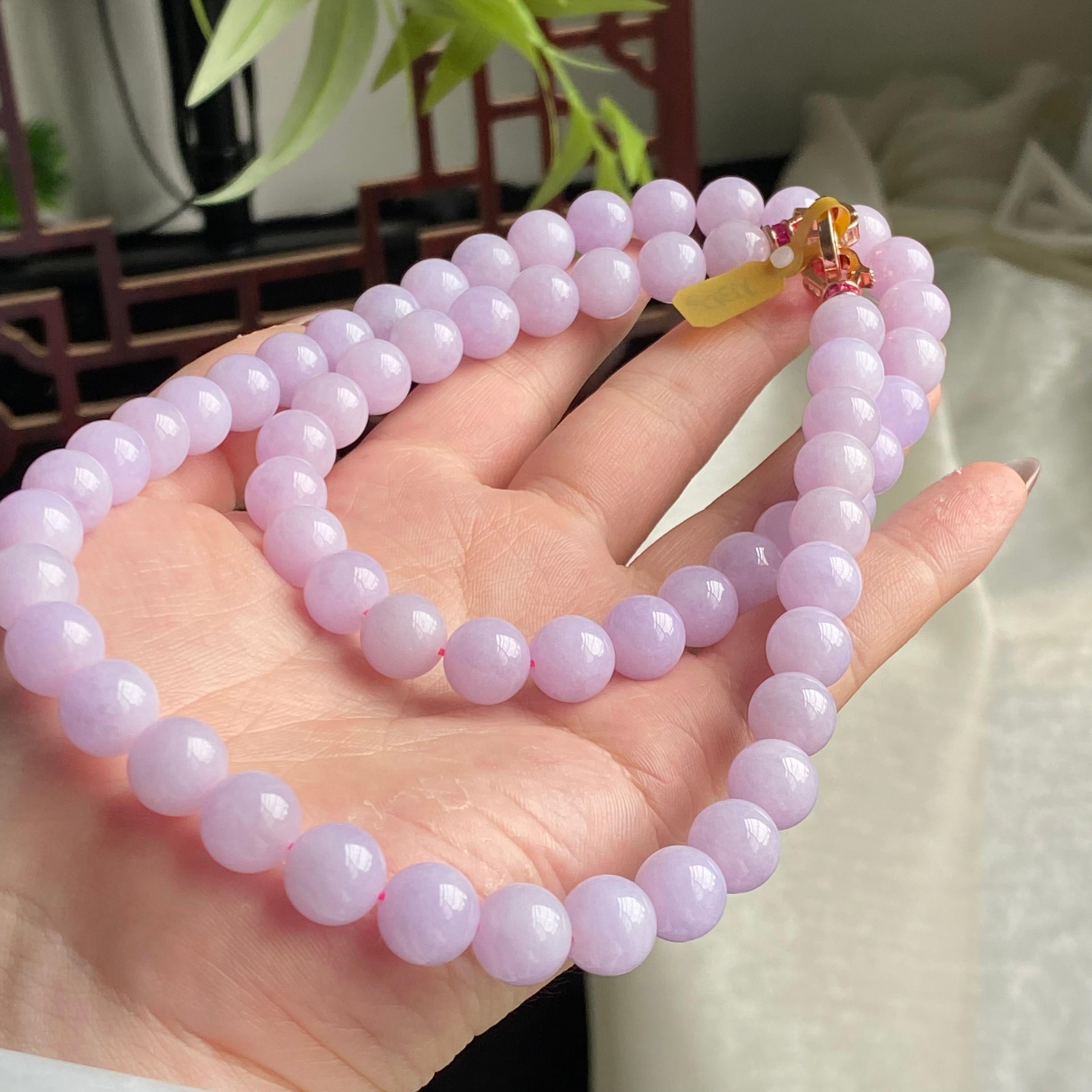 细糯种紫罗兰珠链（62颗）（yc196843）