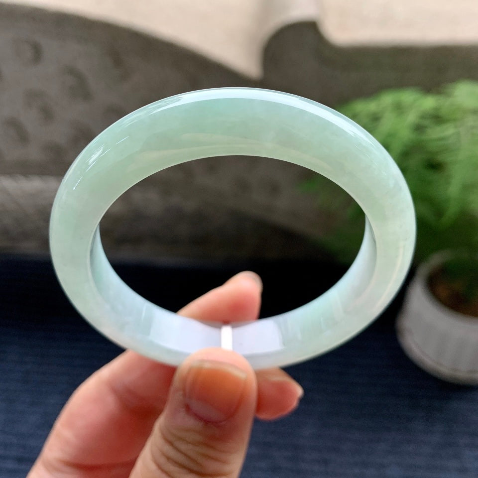 糯冰种晴水平安镯（53.4mm）（yc082282）