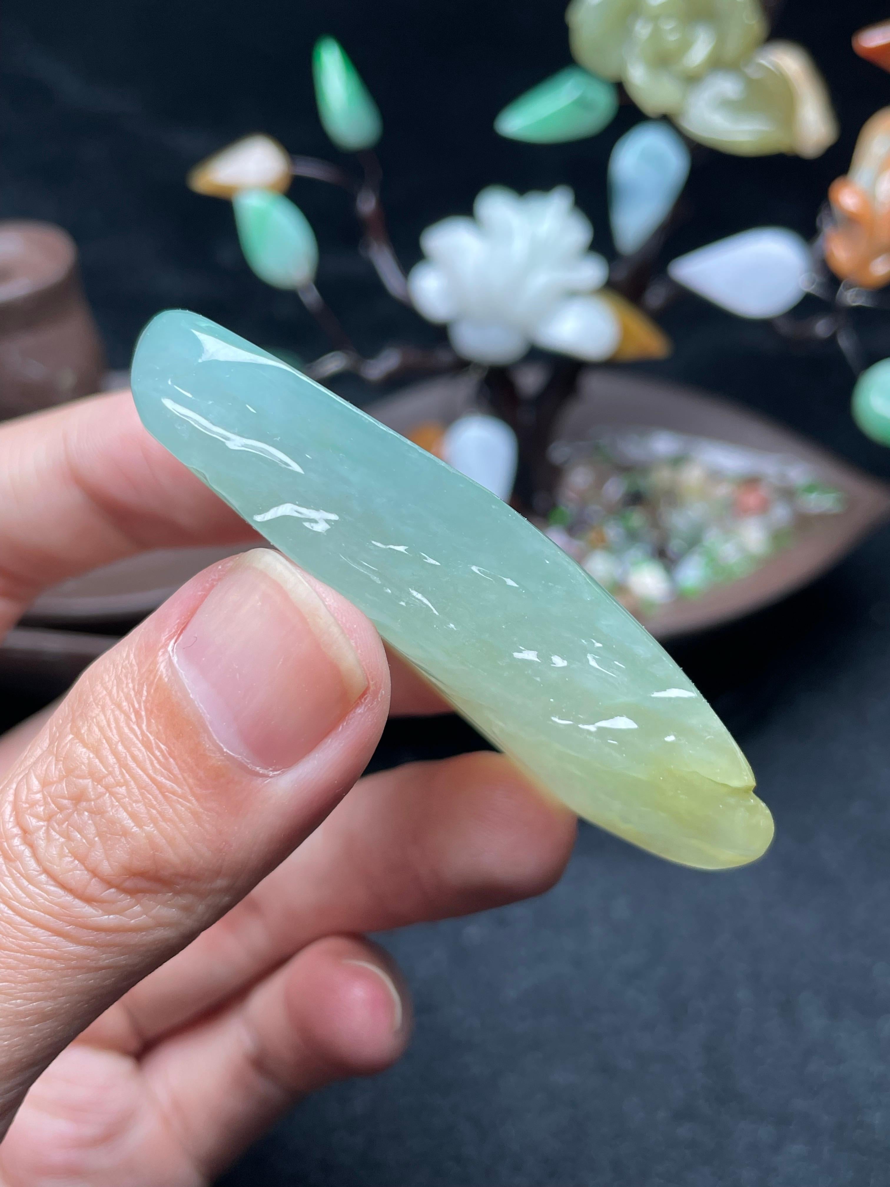 冰润黄晴双彩随形料（yc529972）