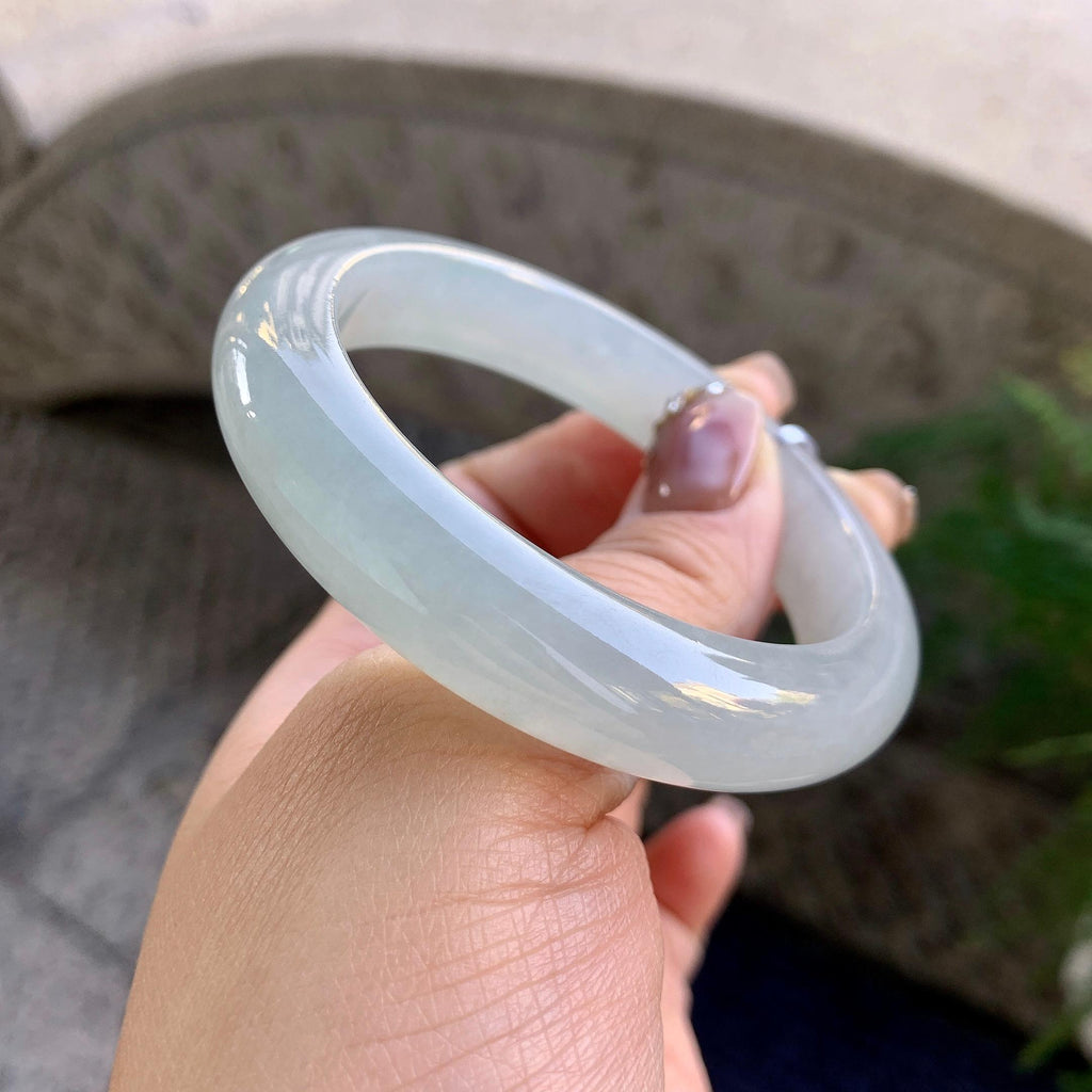 糯冰种无色平安镯（54.6mm）（yc276220）
