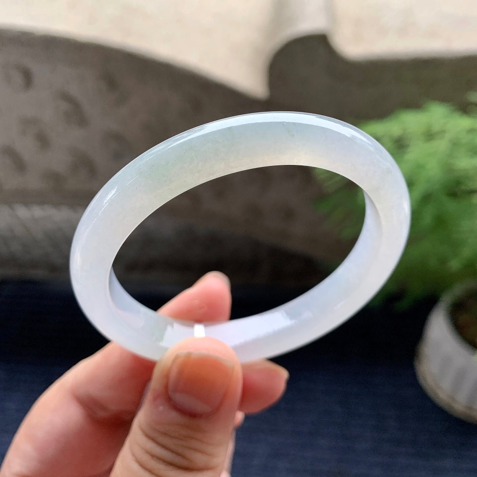 糯冰种无色贵妃手镯（52.5mm）（yc093431）