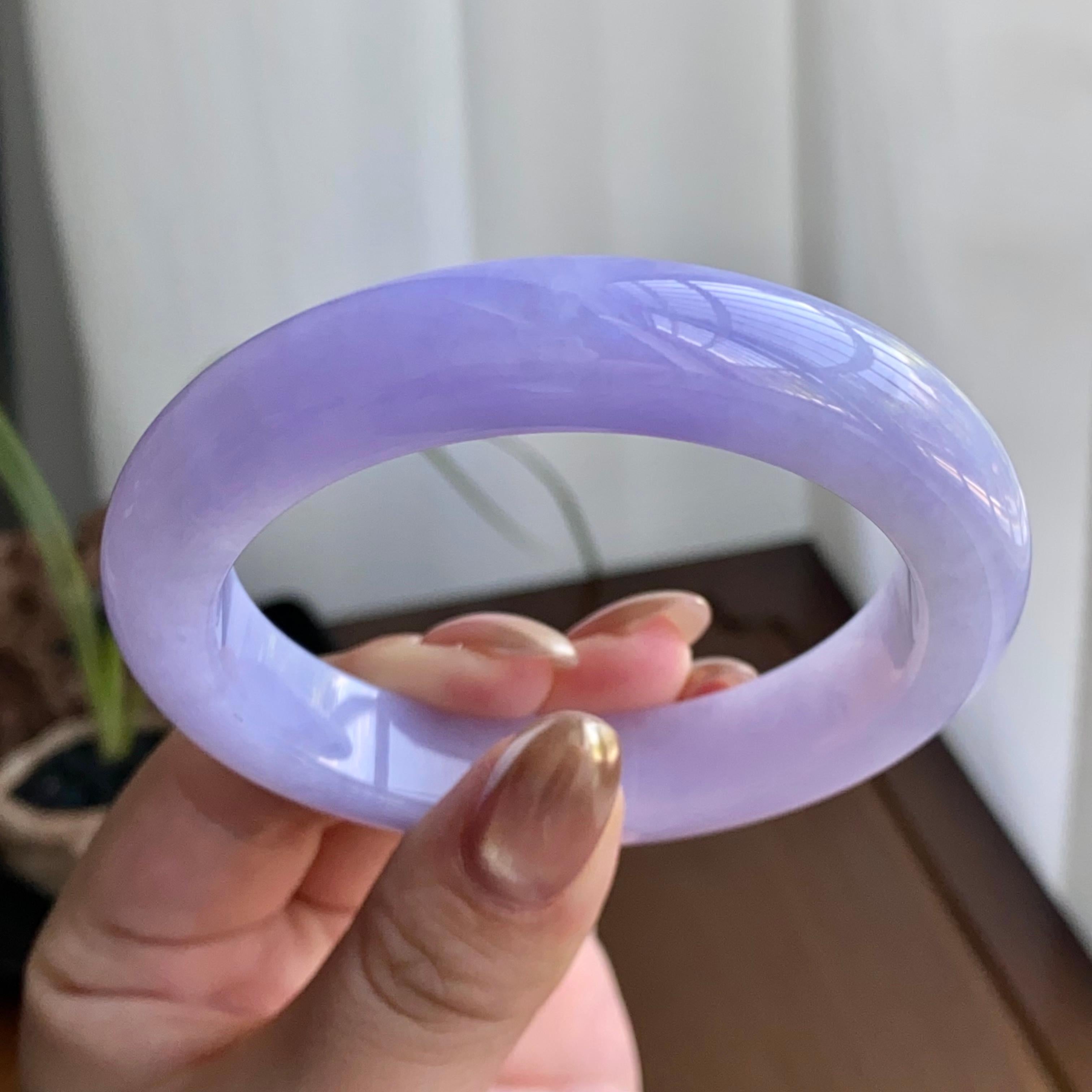 细糯种紫罗兰平安镯（56圈）（yc259119）