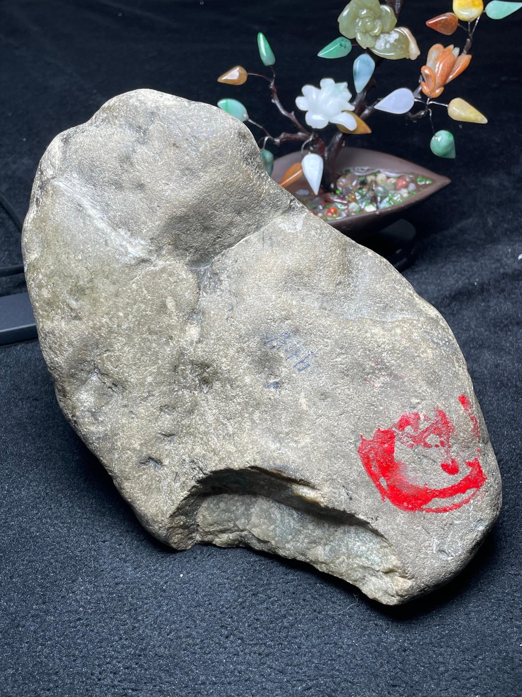 南齐开窗冰晴飘花手镯料（yc537774）