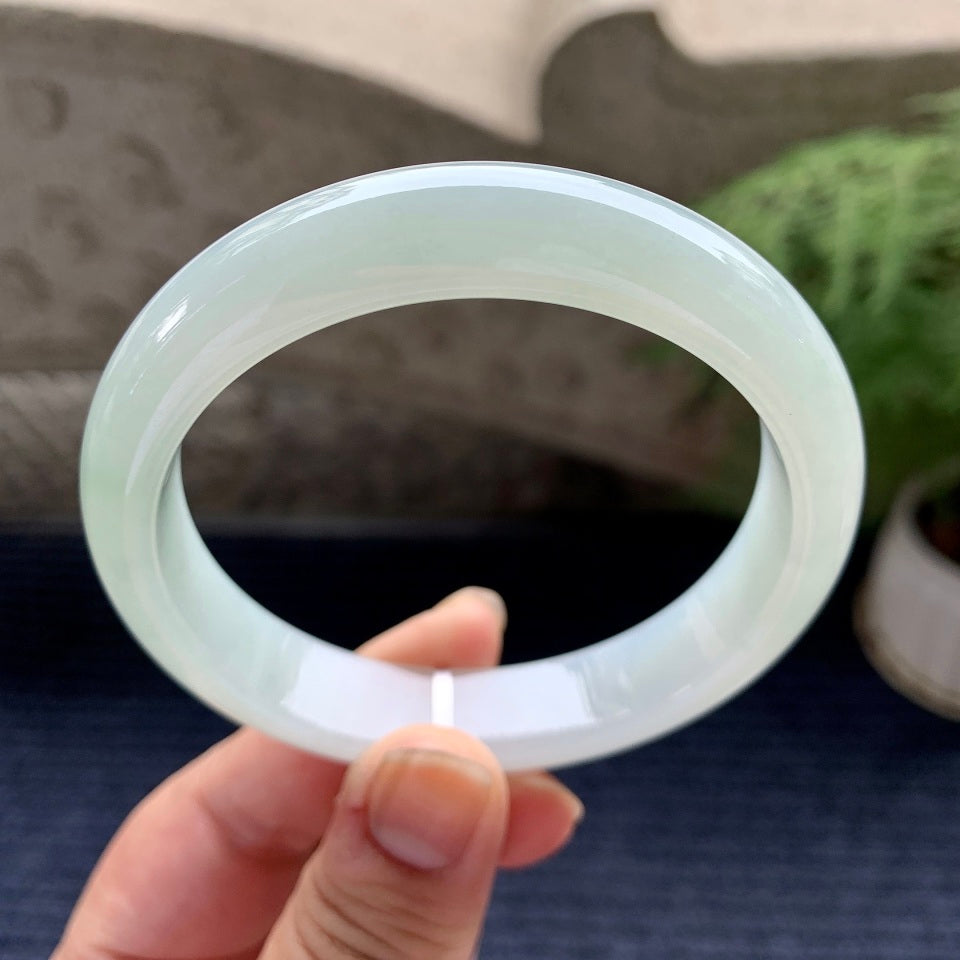 细糯种淡晴底平安镯（60mm）（yc088761）