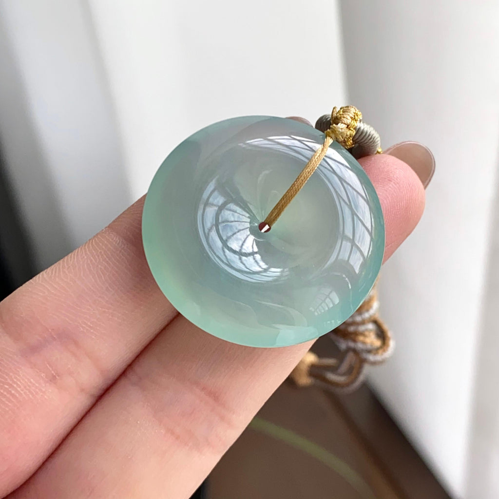 冰种晴底平安扣吊坠（yc262766）