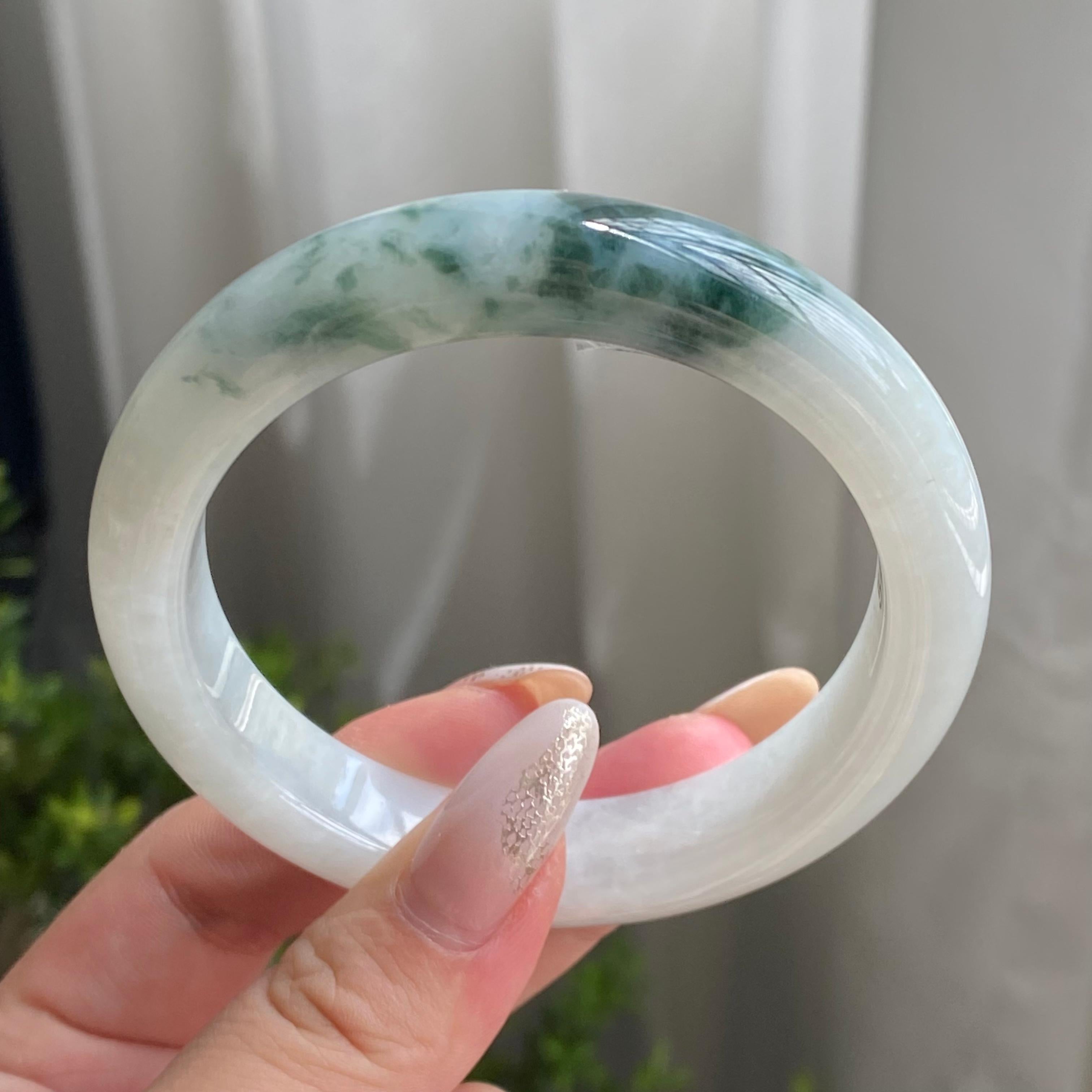 细糯种飘花平安镯（59圈）（yc215653）