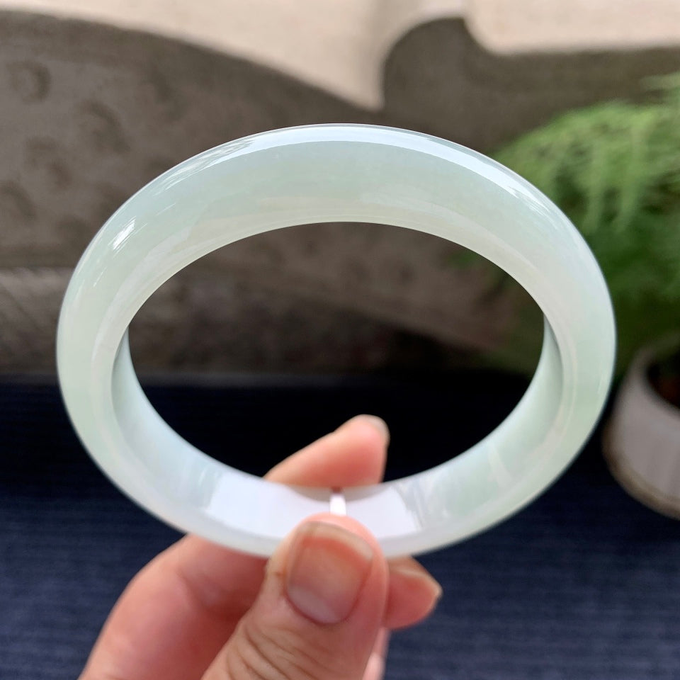 细糯种淡晴底平安镯（60mm）（yc088761）