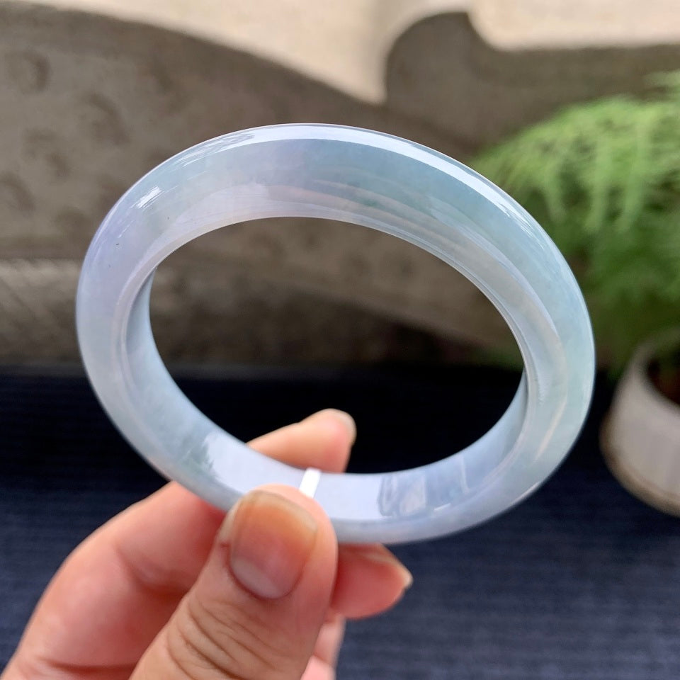 细糯种紫罗兰平安镯（52.3mm）（yc088757）