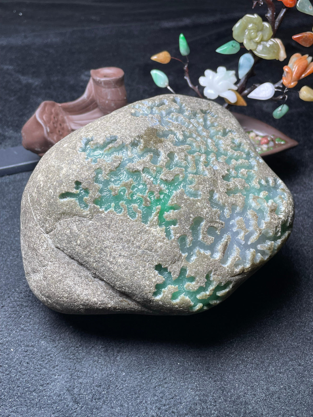 极品后江冰底淡紫飘色（yc694236）