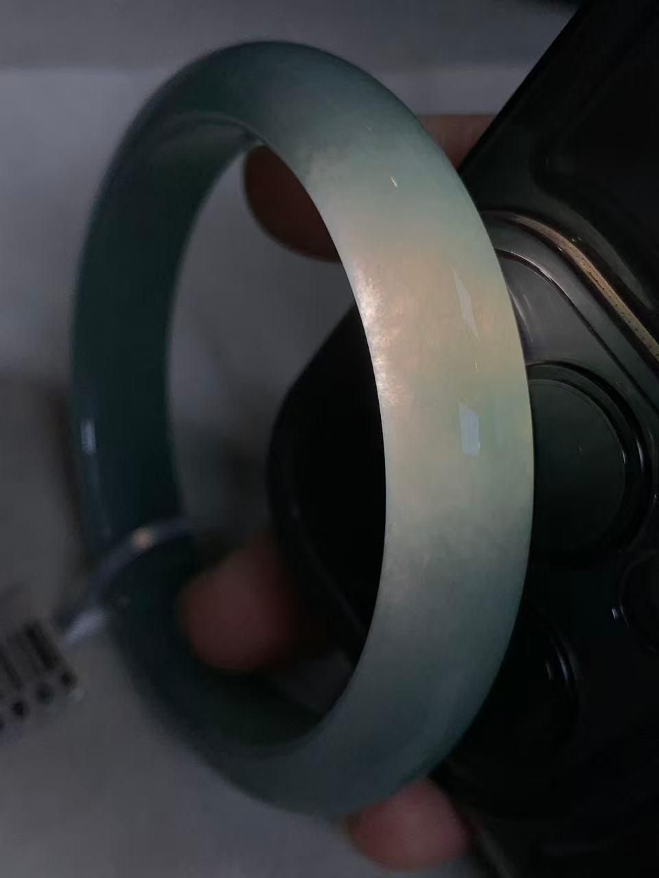 细糯种油青平安镯（56.5mm）（yc288666）