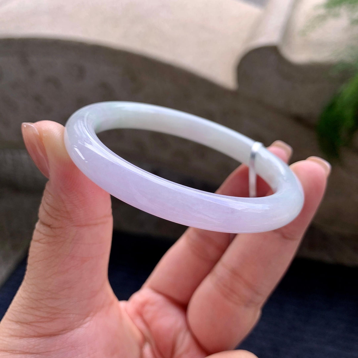细糯种紫罗兰圆条手镯 55圈口 （yc705870）