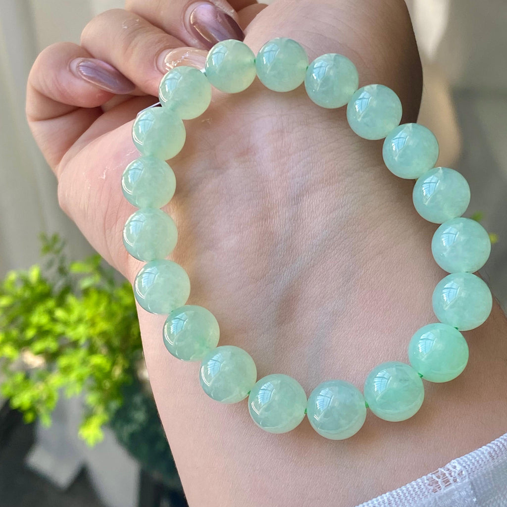 糯冰种晴底单圈手串（19颗）（yc202991）