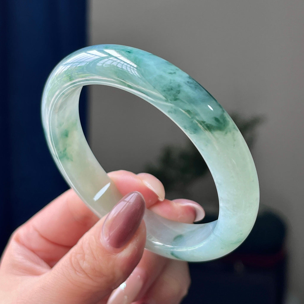 细糯种飘花平安镯（57圈）（yc198090）