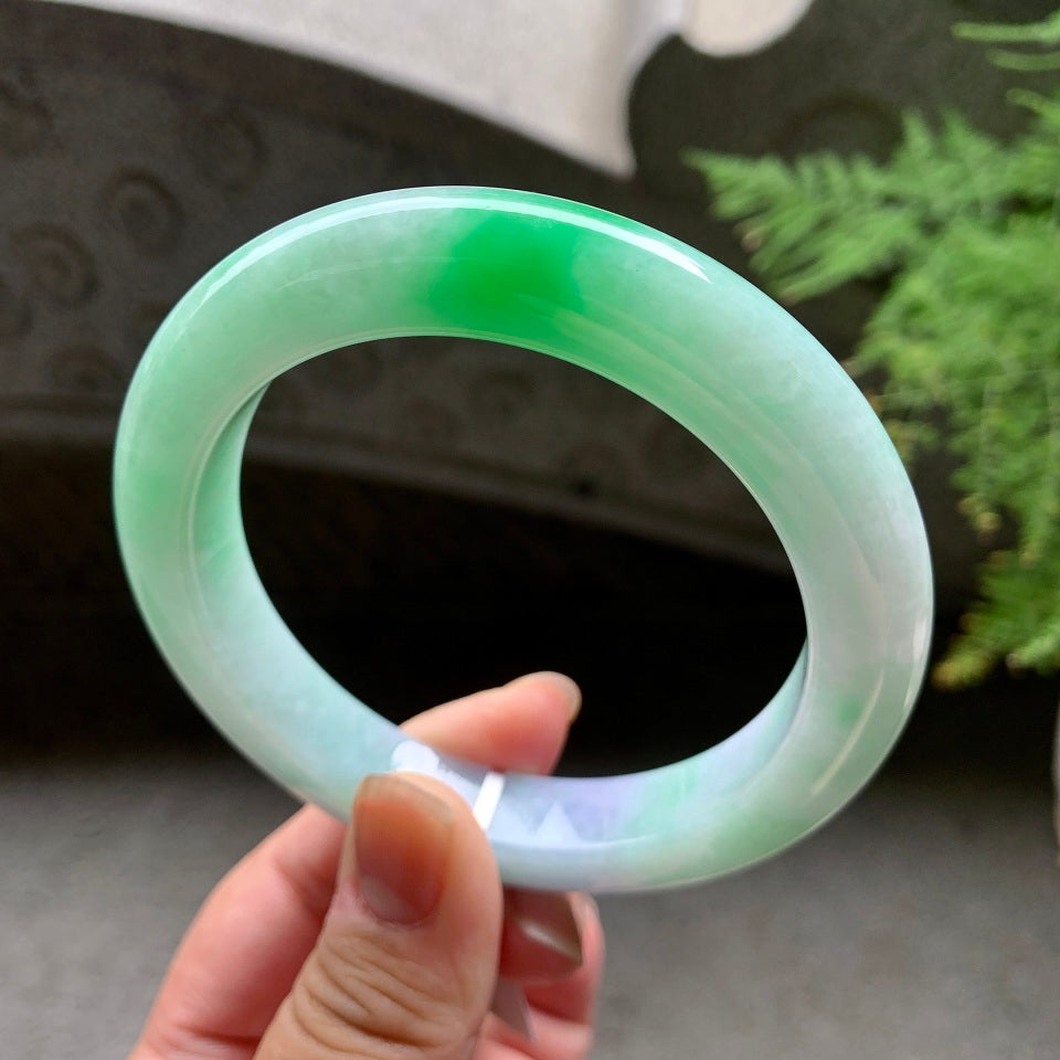 细糯种春彩平安镯（63mm）（yc097041）