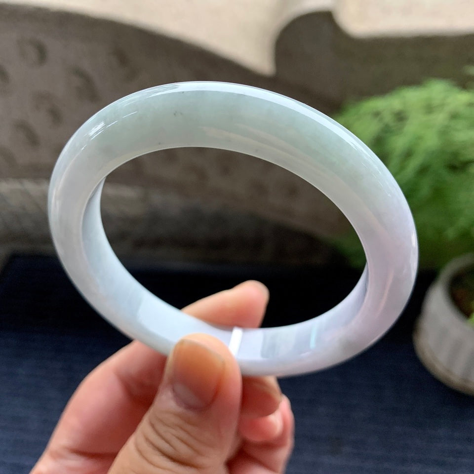 糯种淡春彩平安镯（56.7mm）（yc093445）