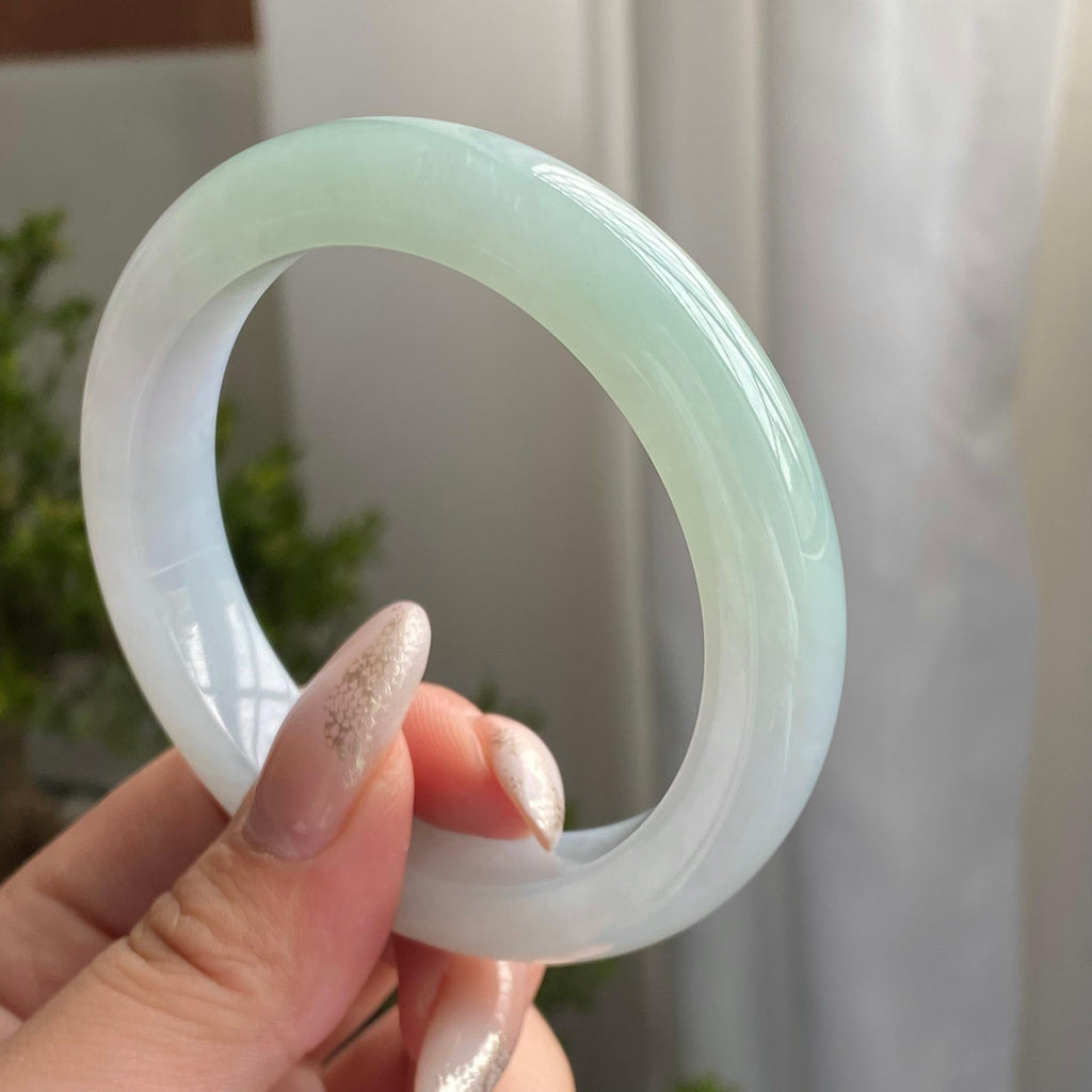 糯冰种晴底平安镯（56圈）（yc221703）