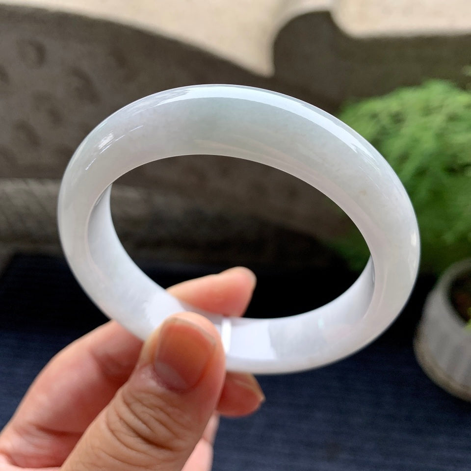 糯种无色平安镯（55.2mm）（yc093447）